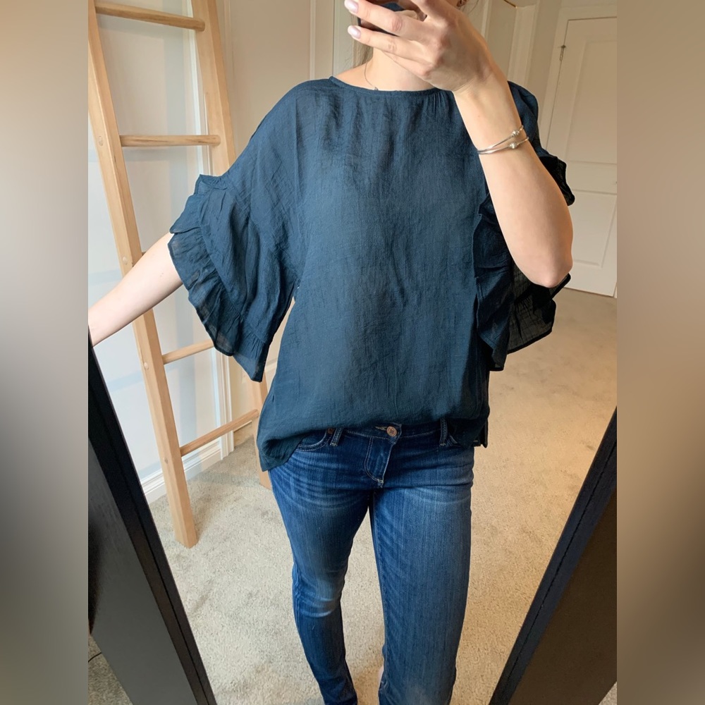 NEW! Ruffled Blouse - Picture 3 of 5
